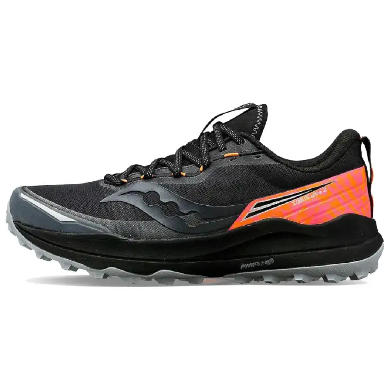 saucony Women's Xodus Ultra 2 'Black ViZi Orange'