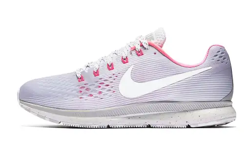 Nike Pegasus 34 Comfortable Everyday Mesh Shock-Absorbing Anti-Slip Lightweight Low-top Running Shoes Men's Pure Platinum 2017 Edition