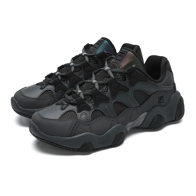 FILA Breathable Coverage Support Lightweight Rebound Low top Running Shoes Women’s Gray Black