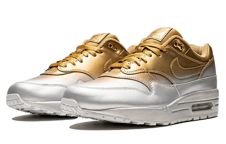 Женские кроссовки Nike Air Max 1 LX (золотой) — фото 3