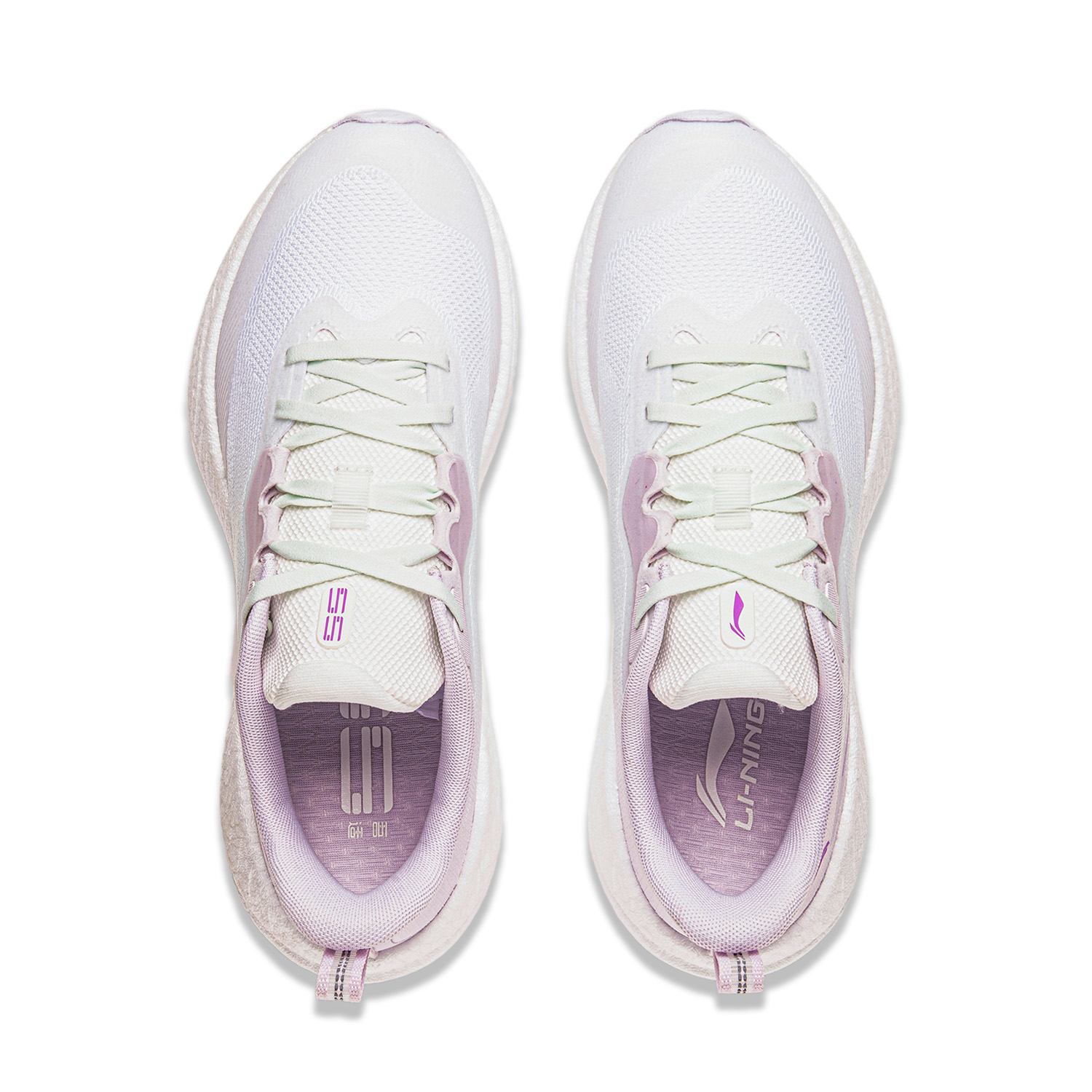 Li Ning Woshi 4.0 Protective Edition Running Shoes Women’s Low Top White Purple