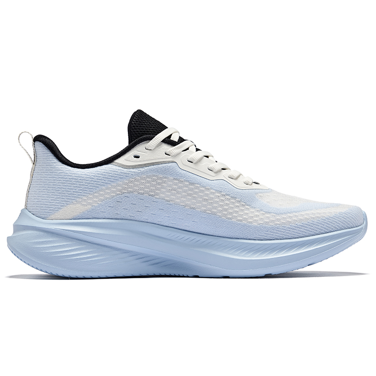 Erke Cushioning Rebound Breathable Low top Running Shoes Men’s Microcrystal White Misty Blue