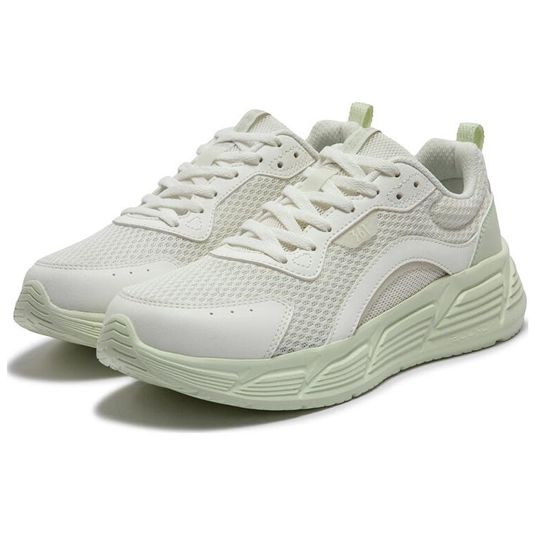 361° Blade Breathable Lightweight Height Increasing Low top Casual Running Shoes Women’s White Green