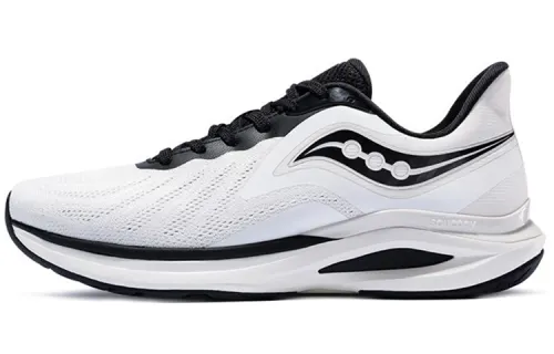 Saucony Jaeger Junior Anti-Slip Wear-Resistant Breathable Lightweight Low-Top Running Shoes Men's White