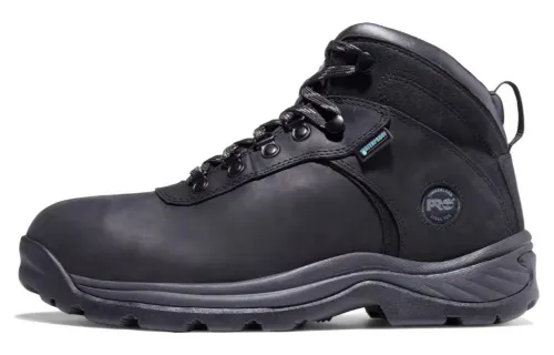 Timberland Flume Work Abrasion Resistant Breathable High top Outdoor Shoes Black