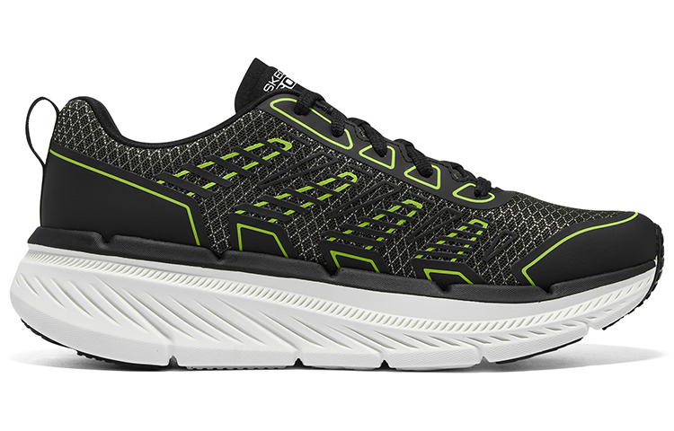 Skechers Max Cushioning Comfortable Low top Running Shoes Men’s Olive Black