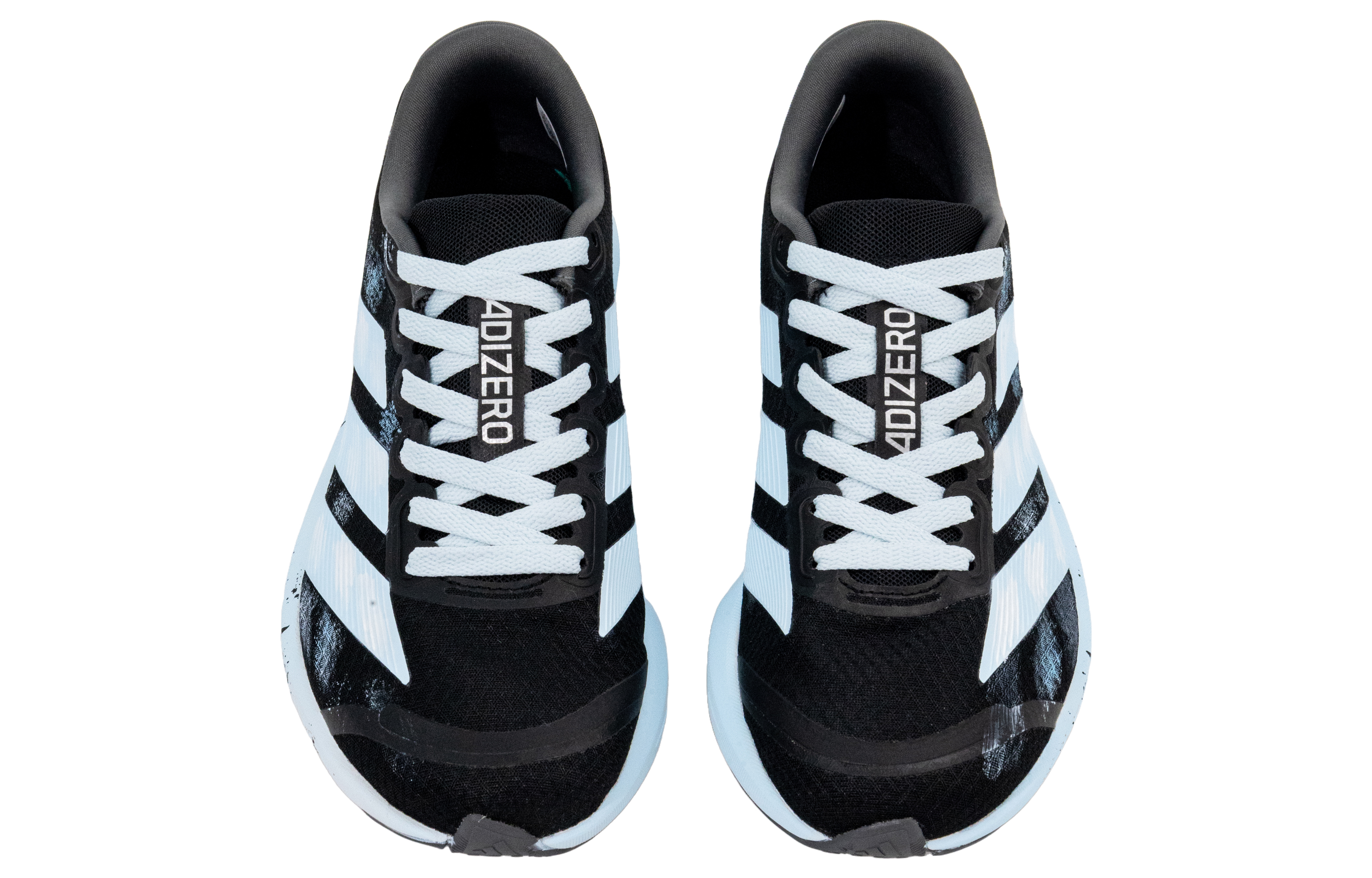 Adidas Adizero Lightweight Low top Running Shoes Unisex Black White Blue