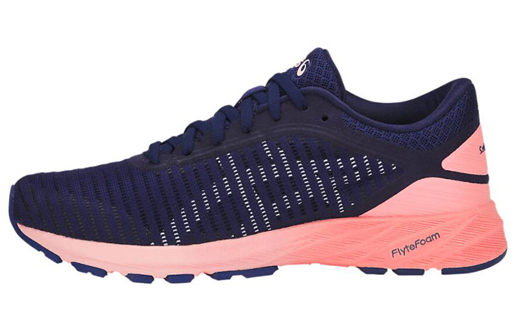 ASICS Dynaflyte 2 Running Shoes Women's Low Top Dark Blue/Pink