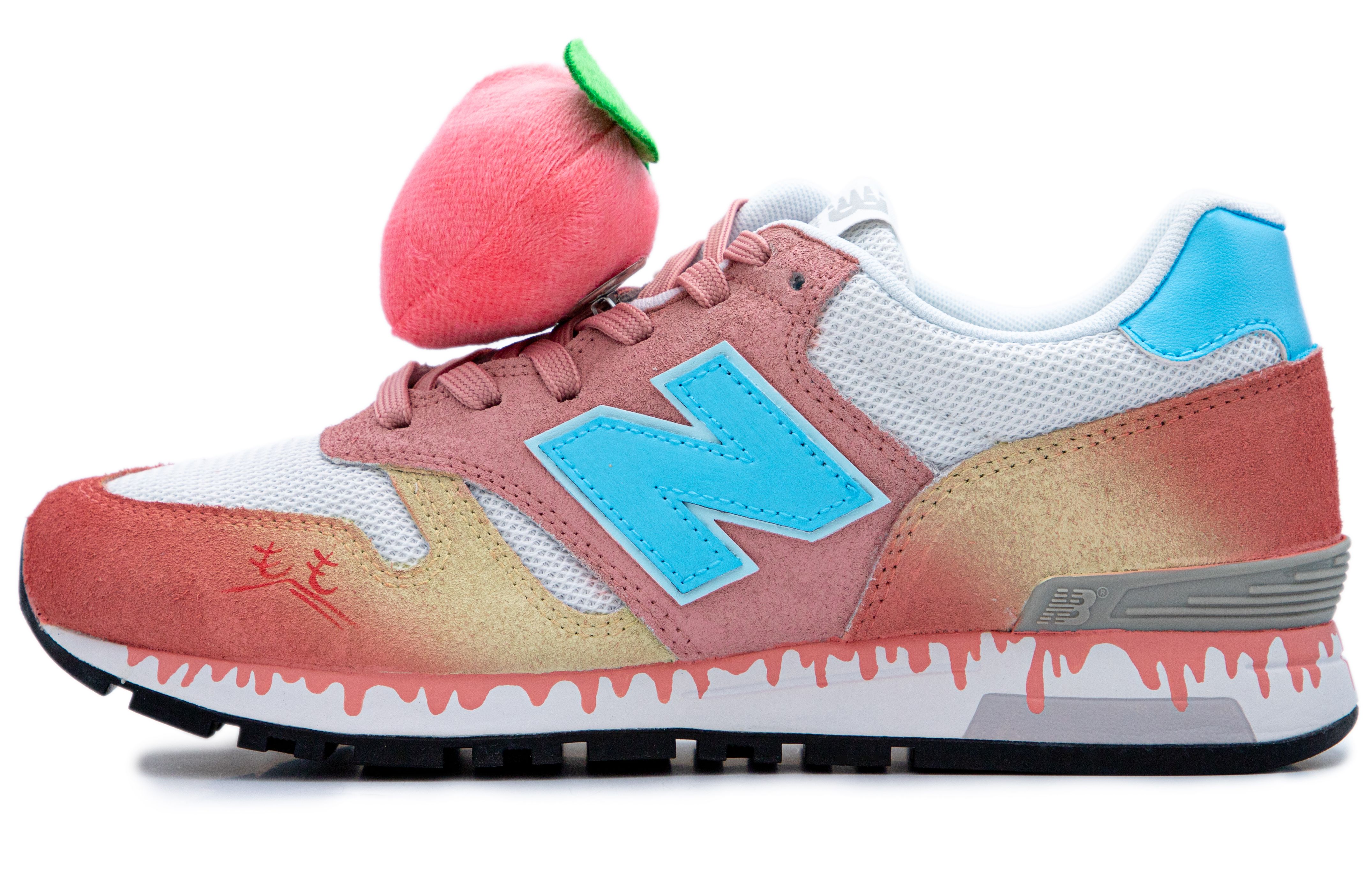 New Balance NB 565 Cushioning Slip Resistant Abrasion Resistant Low top Running Shoes Unisex Peach Pink