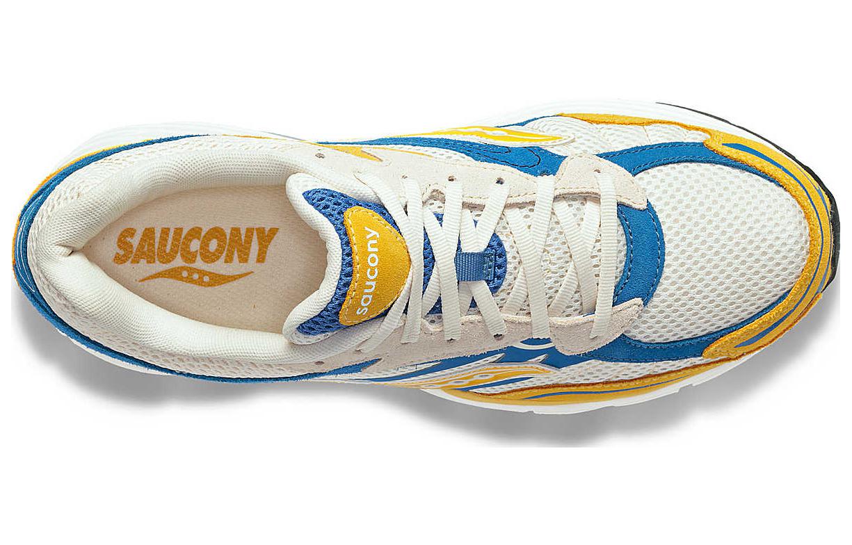 Saucony ProGrid Omni 9 Premium Cream Yellow Royal Blue