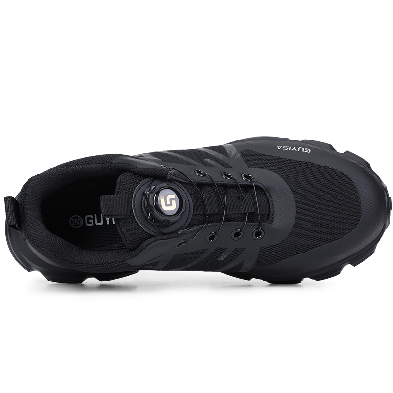 LANOUDUN Safety Shoes Fabric Slip Resistant, Abrasion Resistant, Lightweight Low top Outdoor Shoes Unisex Black