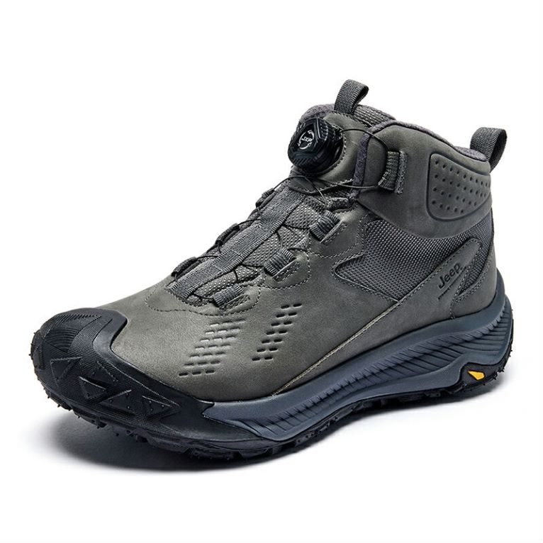 Jeep Fashion Mid top Outdoor Shoes Men’s Gray