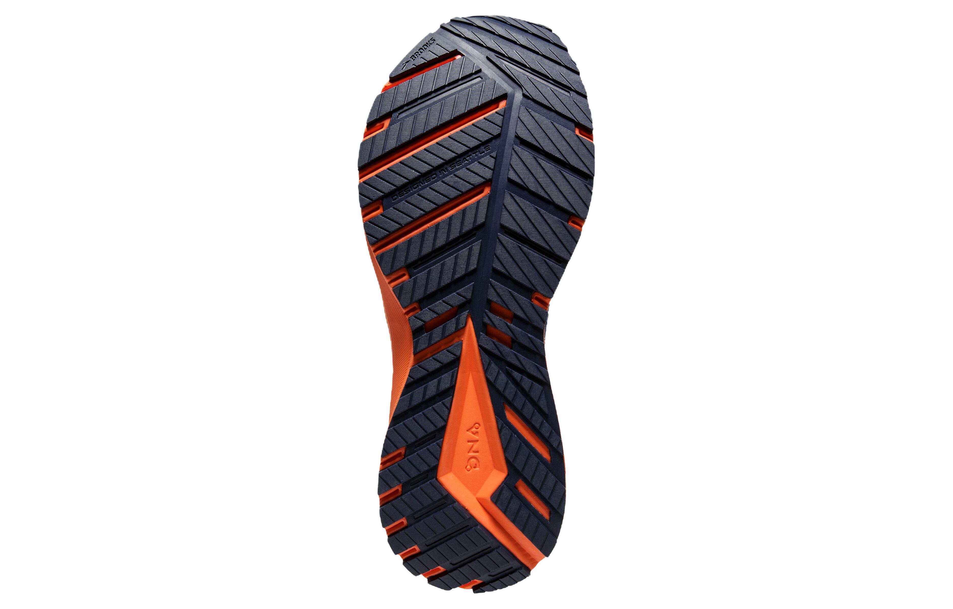 Brooks Revel 5 Fabric Slip Resistant Abrasion Resistant Low top Running Shoes Men's Blue Orange