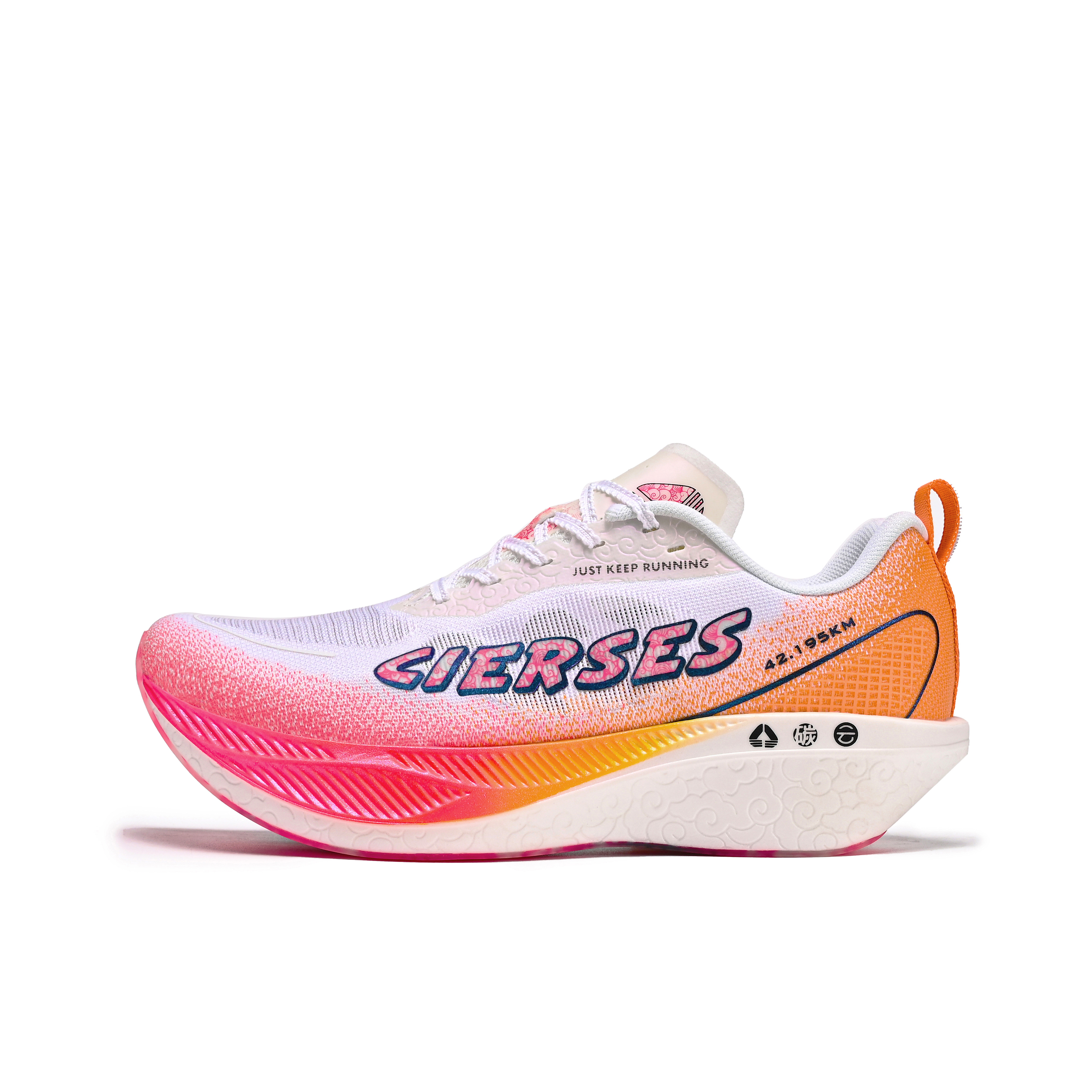 CIERSES Low top Running Shoes Unisex Fluorescent Melon Orange