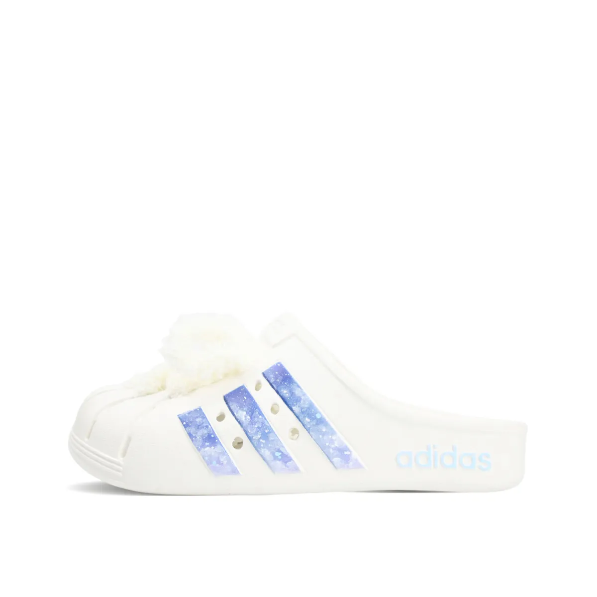 Adidas ADILETTE CLOGS EVA Abrasion Resistant Closed Toe Slippers Unisex White