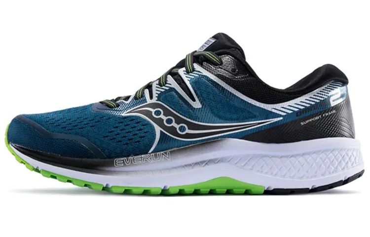 Saucony Omni ISO2 Running Shoes Men's Low Top Dark Blue Silver