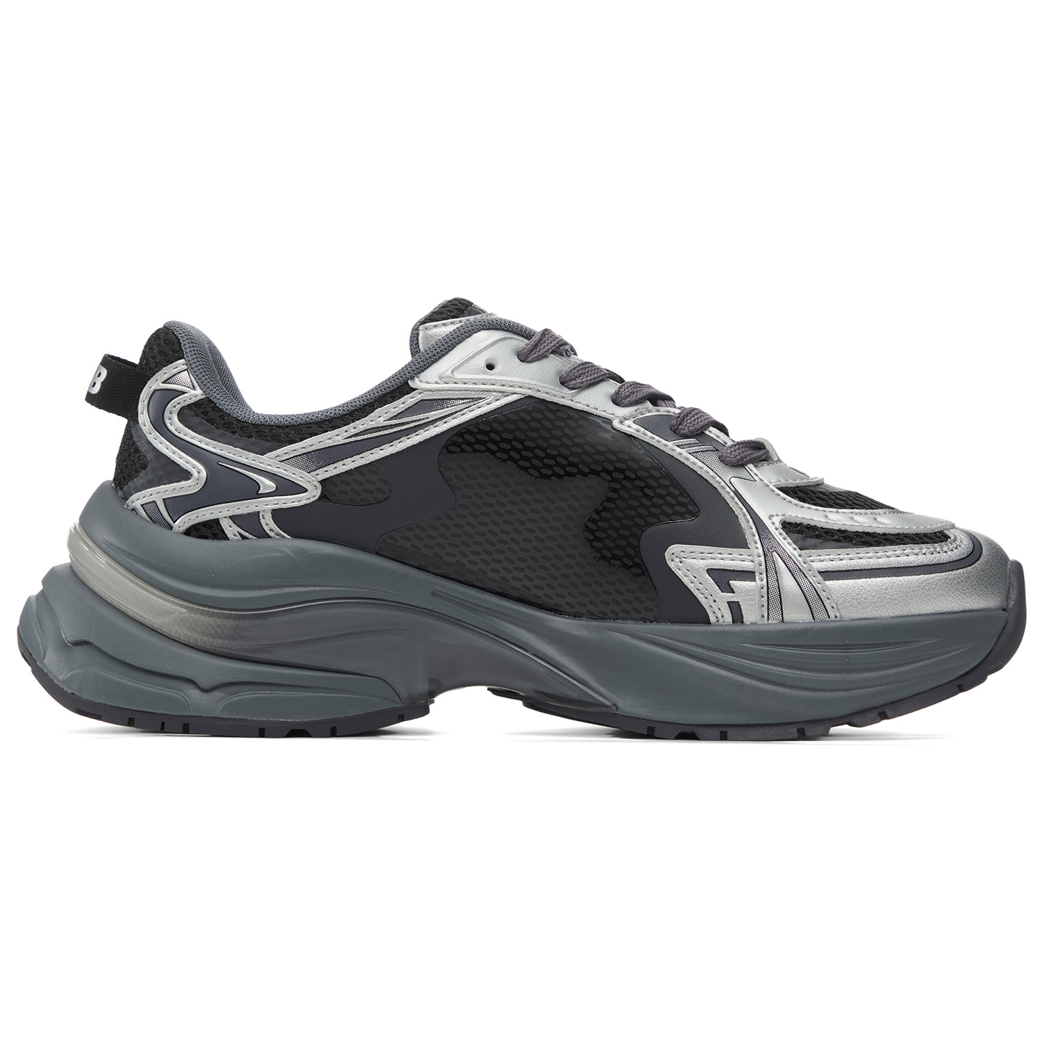 MLB New York Yankees Fabric Breathable Height Increasing Low top Running Shoes Unisex Silver Black