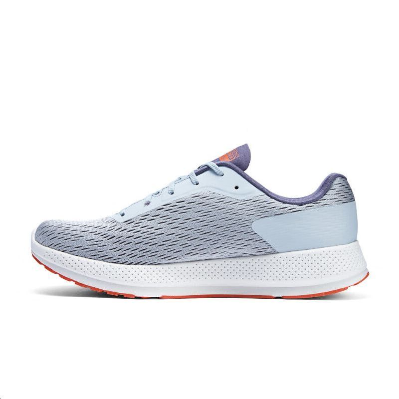 Skechers Comfortable Cushioning Abrasion Resistant Cushioning, Wear Resistant Low top Running Shoes Men’s Gray Orange