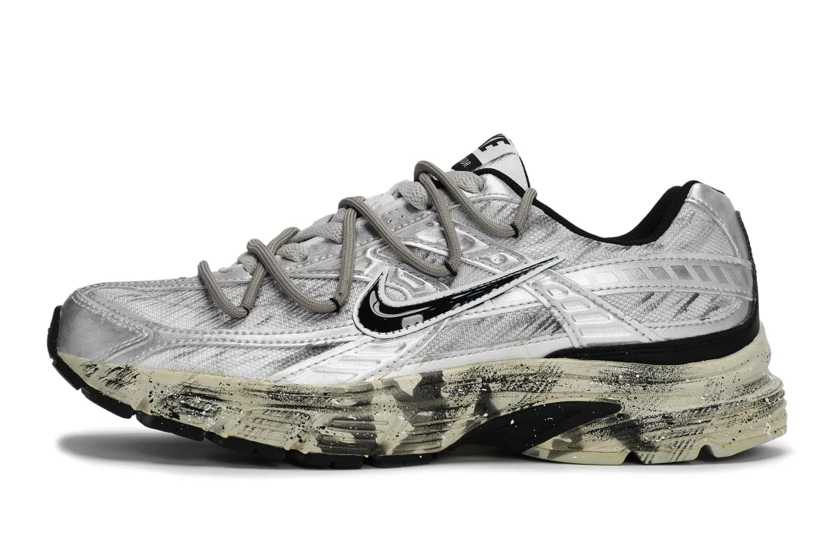 Nike Initiator Abrasion Resistant Low top Running Shoes Men's Black Silver Brown