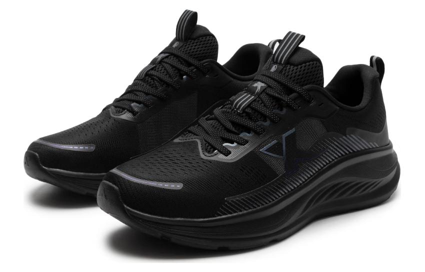 XTEP Cushioning Slip Resistant Low top Running Shoes Men’s Black