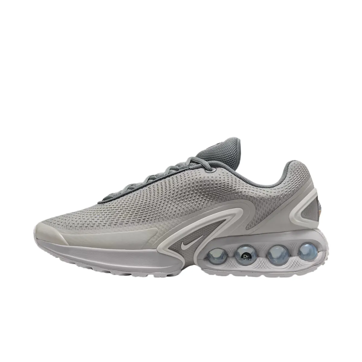 Nike Air Max Dn Fabric Low top Rubber/Foam Casual Running Shoes Men's Gray White