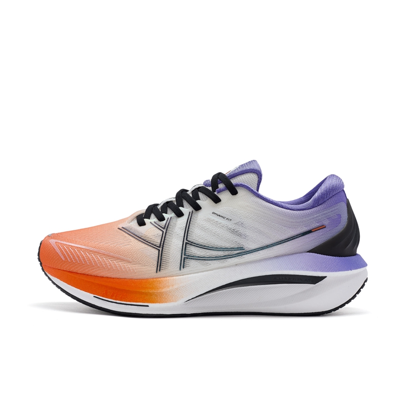 XTEP Comfortable Non slip Lightweight Low top Running Shoes Men’s Orange White Purple