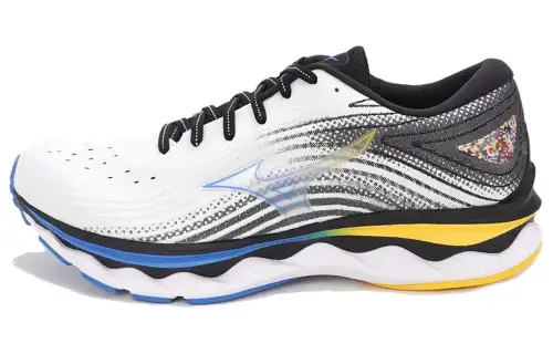 Mizuno Wave Sky 6 Super Wide 'White Blue Yellow'