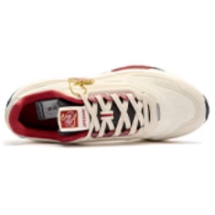QIAODAN Cushioning, Wear Resistant Low top Running Shoes Men’s Beige Red