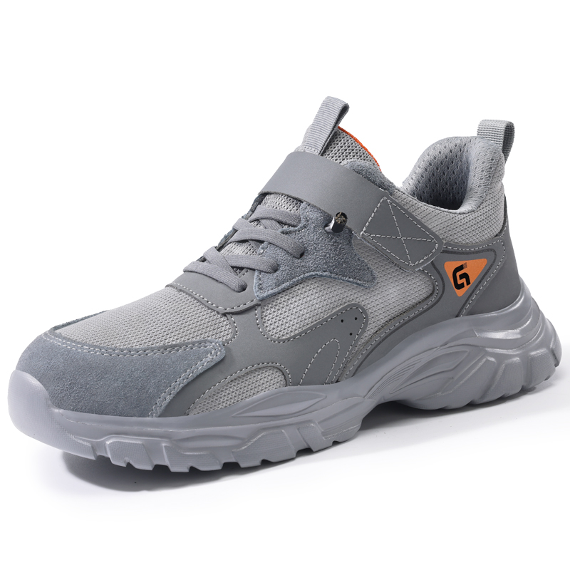 GUYISA Support Impact Resistant Lightweight Support Impact Resistant Lightweight Low top Outdoor Shoes Men’s Gray