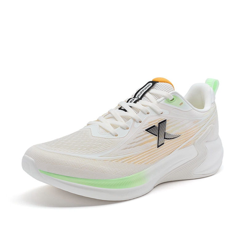 XTEP Cushioning Breathable Low top Running Shoes Men’s White Orange Green