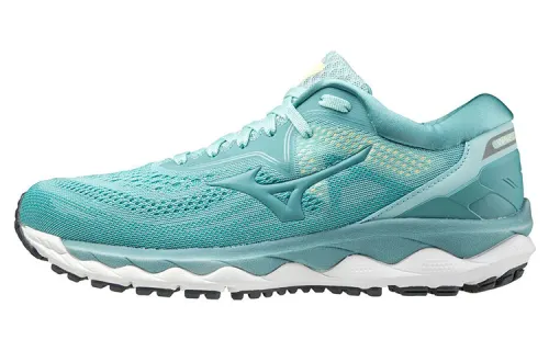 Mizuno Wave Sky 4 Running Shoes Women's Low Top Green