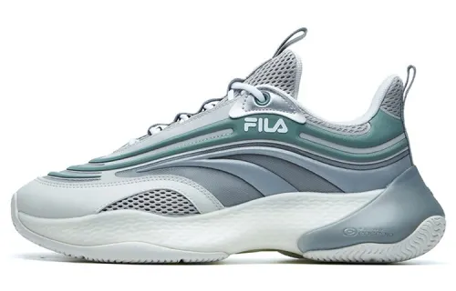 FILA FUSION Ray 2 Textile, Synthetic Leather, TPU Low top Chunky Sneakers Men's Iceberg Green