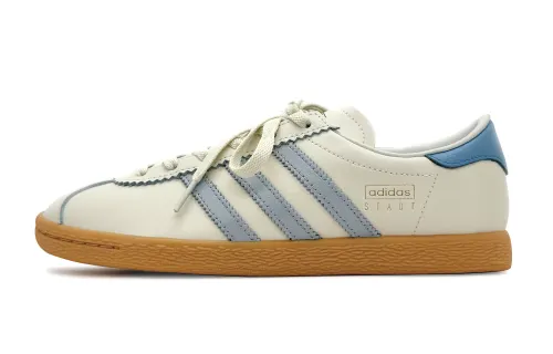 Adidas Originals Stadt Abrasion Resistant Low top Skateboard Shoes Unisex Beige White Blue