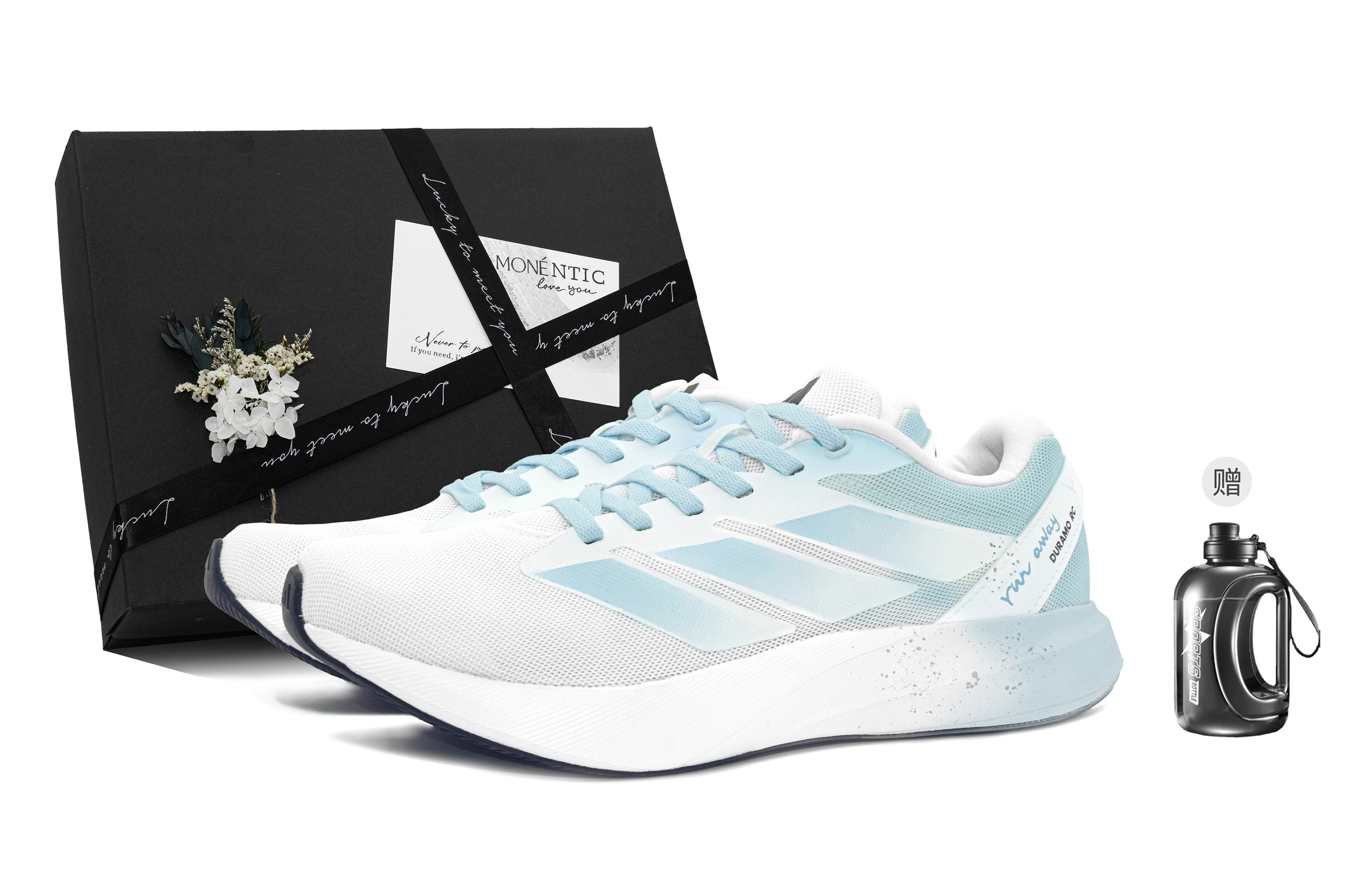 Adidas Duramo RC Mesh Cushioning Breathable Cushioning Breathable Low top Running Shoes Unisex Blue White