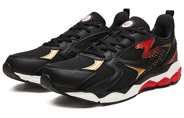 361° Comfortable And Breathable Low top Running Shoes Men’s Black Red