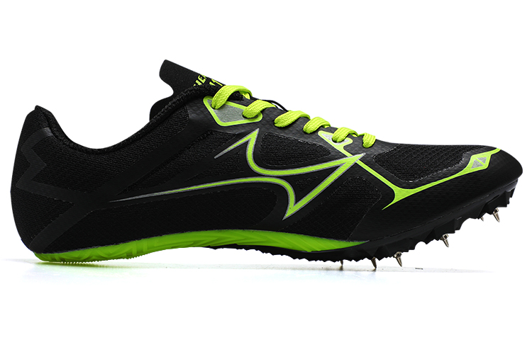 HEALTH 1119 Versatile Slip Resistant Abrasion Resistant Low top Sprint Running Shoes Unisex Black Green