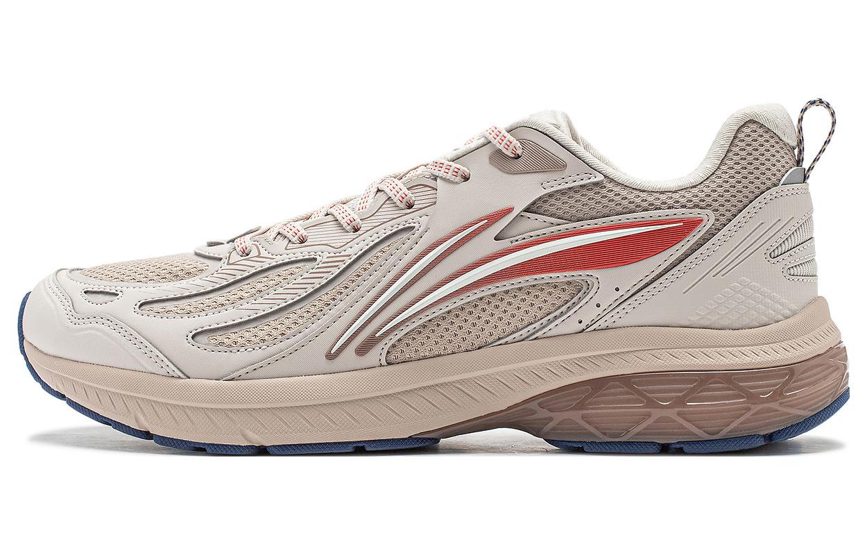Li Ning Fuyao V2 Cushioning Slip Resistant Abrasion Resistant Low top Running Shoes Men's Oat Gray