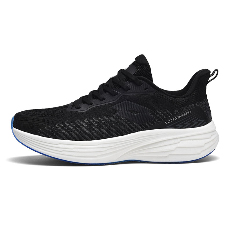 LOTTO Cushioning Impact Resistant Abrasion Resistant Slip Resistant Low top Running Shoes Men’s Black White