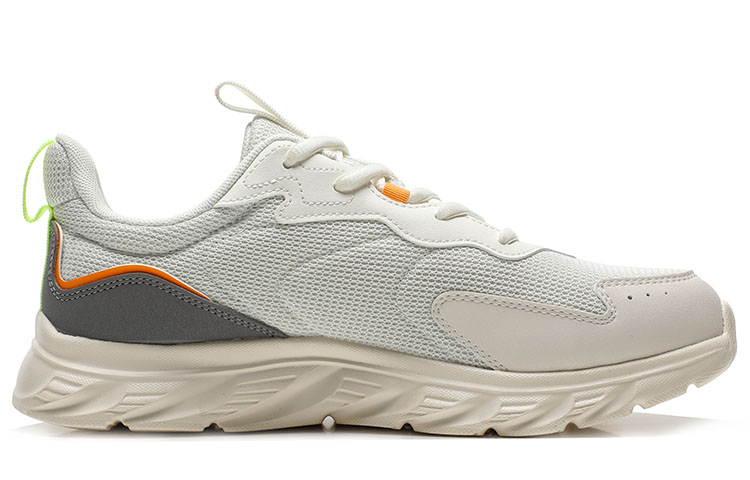 Anta Cushioning Slip Resistant Abrasion Resistant Breathable Lightweight Low top Running Shoes Men’s White Gray Blue