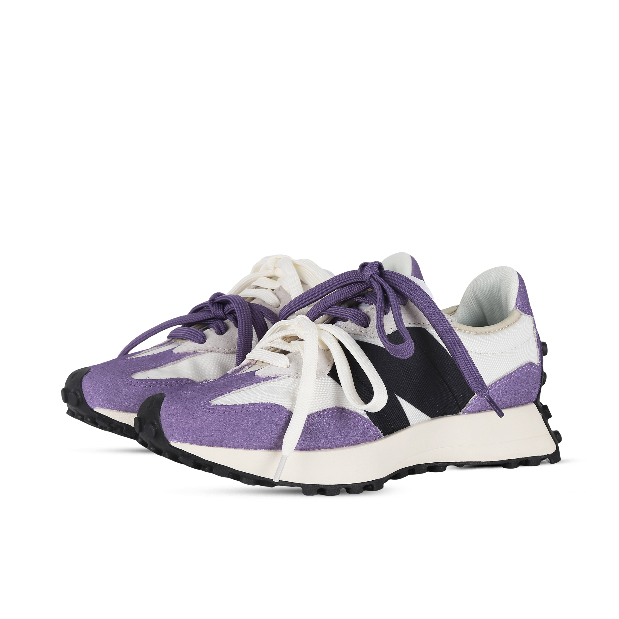 New Balance NB 327 Textile, Synthetic Leather, Split Cow Leather Cushioning Abrasion Resistant Coverage Low top