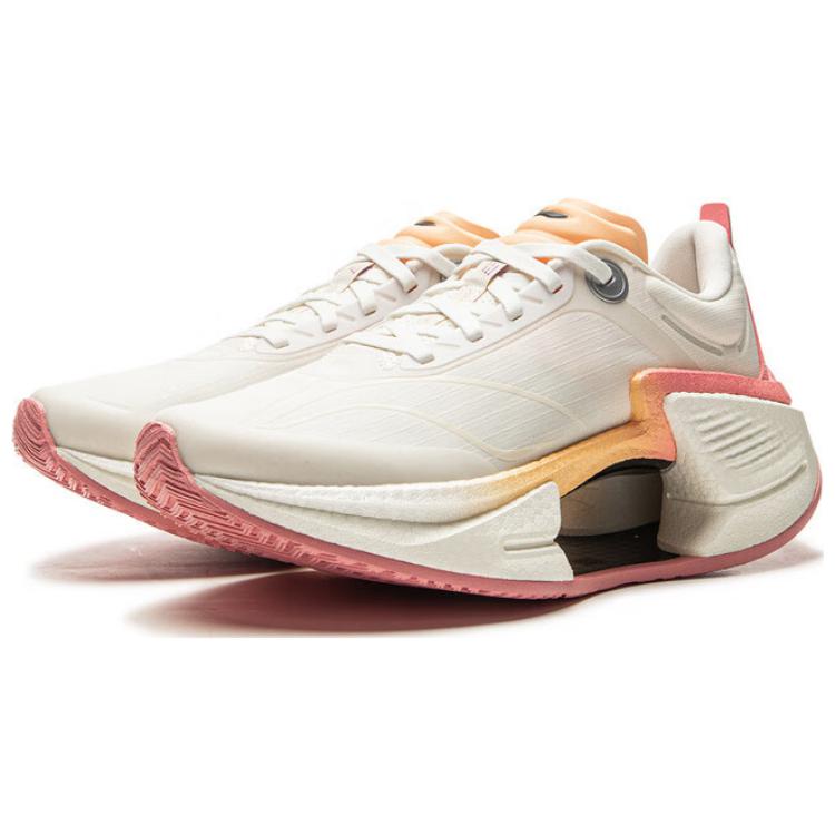 Li Ning Shadow 3 Essential Fabric Cushioning Support Rebound Low top Running Shoes Women’s Beige Pink
