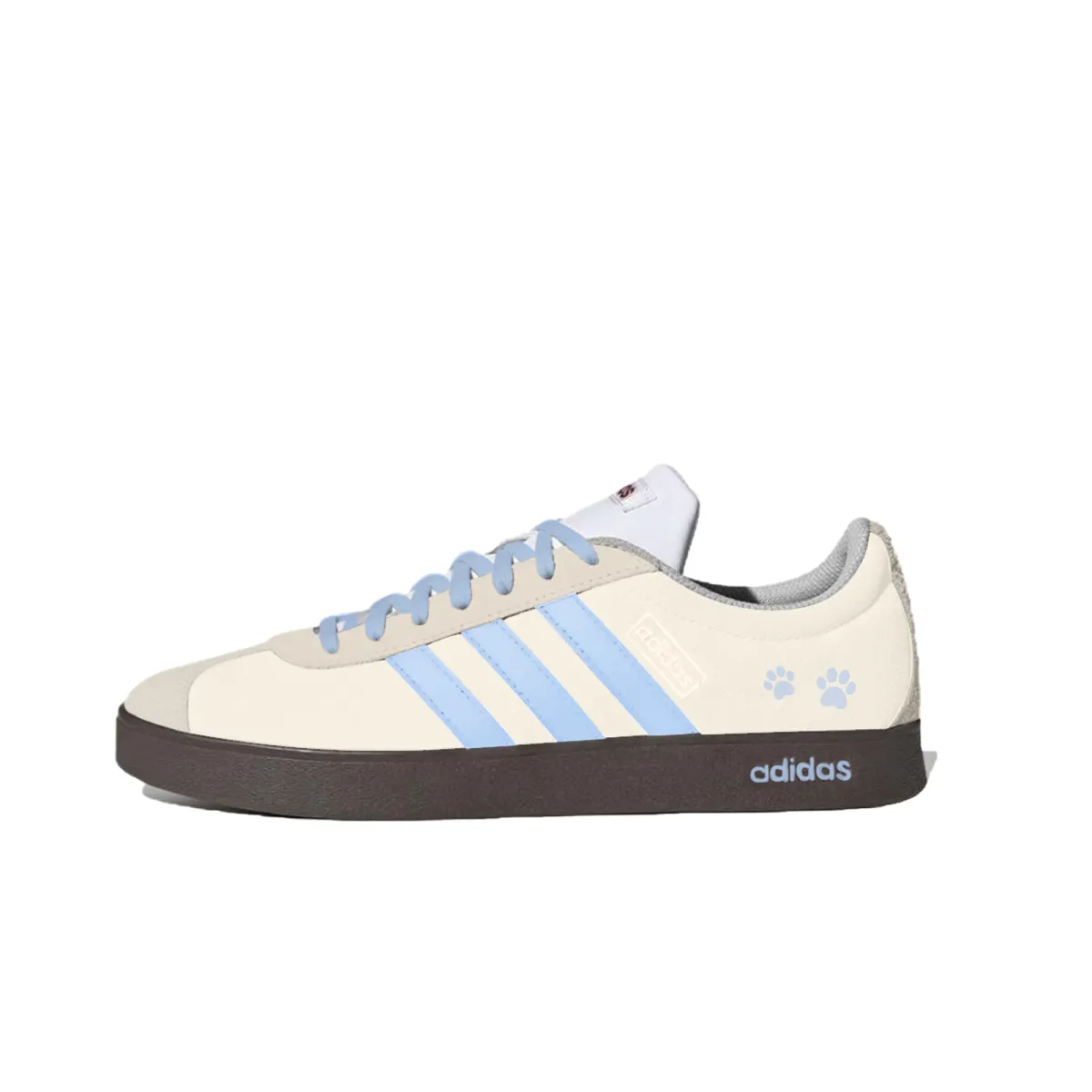 Adidas VL COURT 2.0 Cushioning Abrasion Resistant Cushioning, Wear Resistant Low top Skateboard Shoes Custard
