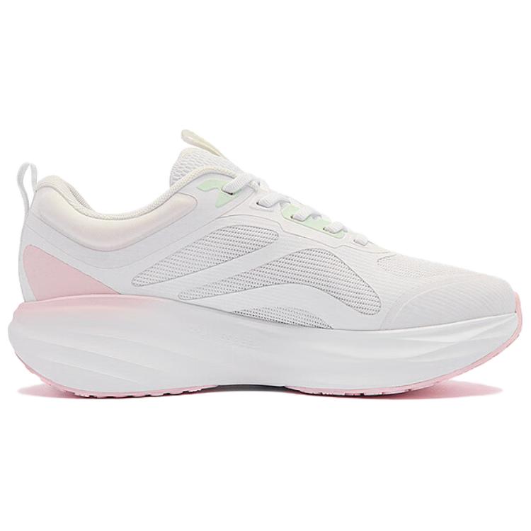 QIAODAN Wear resistant And Lightweight Low top Running Shoes Women’s White Pink