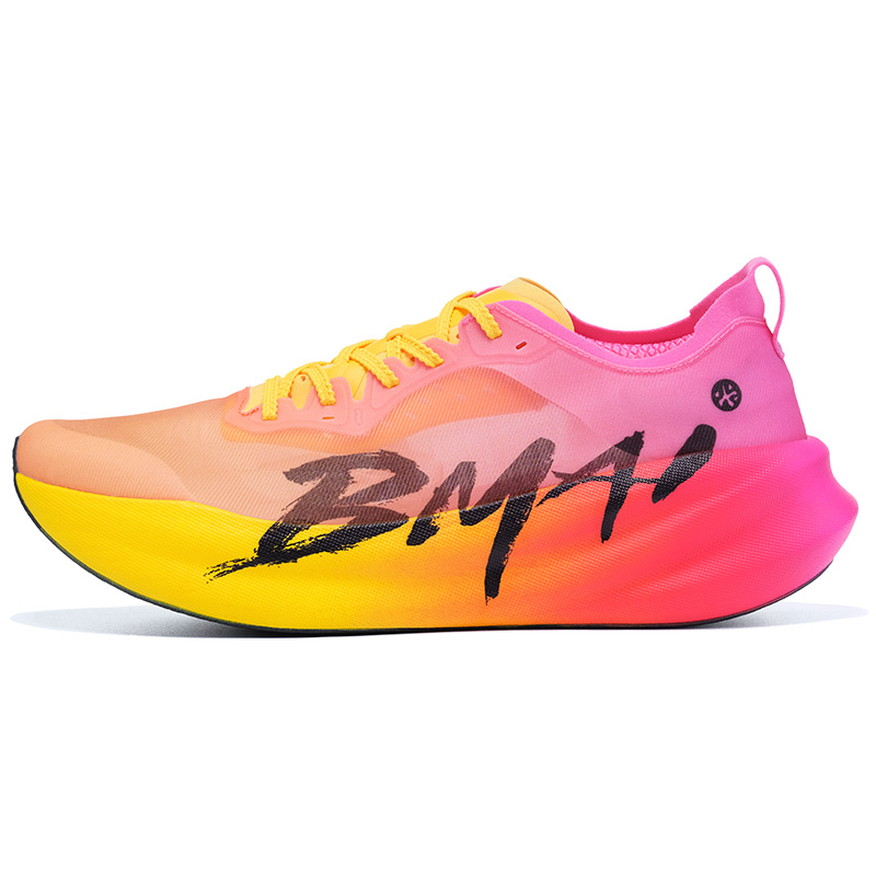 BMAI Jingtan 3.0 Turbo Low Top Running Shoes Unisex Yellow Red Pink