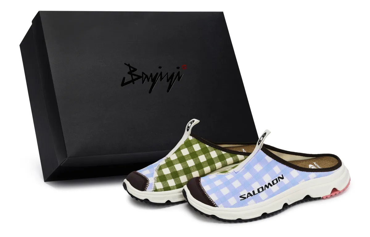SALOMON RX Slide 3.0 No Special Function Closed Toe Slippers Unisex Beige Blue Green Brown