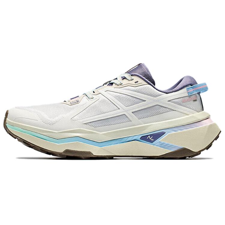 Anta Peregrine Falcon 2 Slip Resistant Abrasion Resistant Low top Running Shoes Women’s Beige Purple