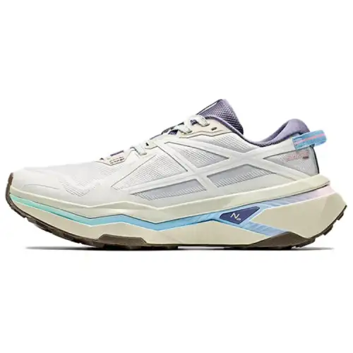 Anta Peregrine Falcon 2 Slip Resistant Abrasion Resistant Low top Running Shoes Women's Beige Purple