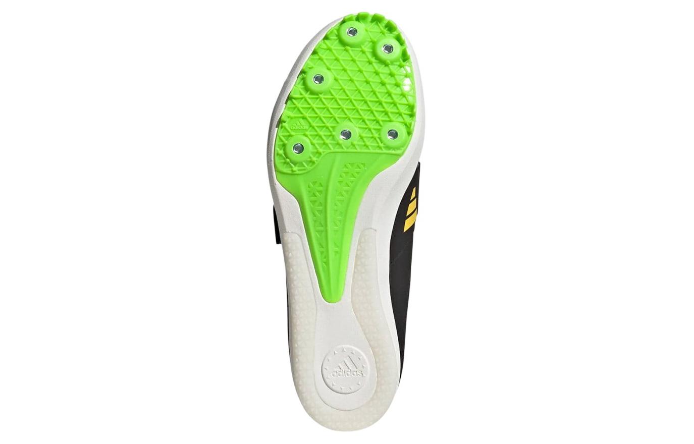Adidas JUMPSTAR Shock Absorbers Slip Resistant Abrasion Resistant Low top Running Shoes Unisex Black Yellow
