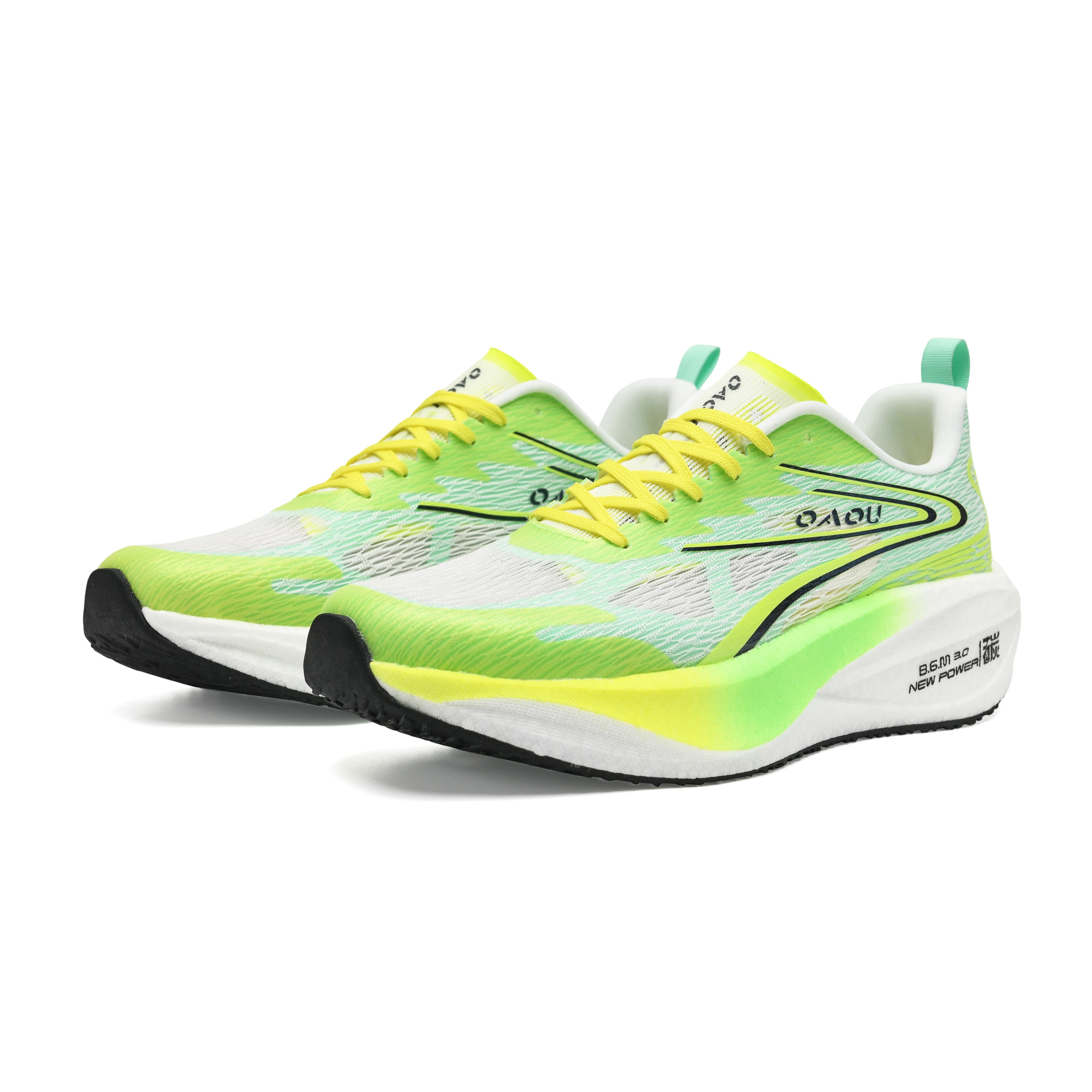 OAOU Low top Running Shoes Unisex Lime Green