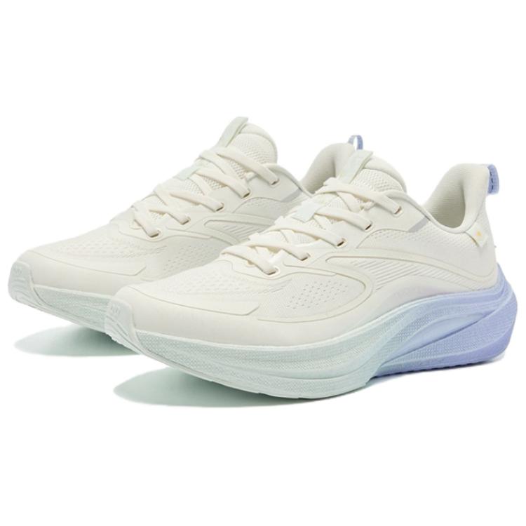 QIAODAN Infinity 7.0 Slip Resistant Breathable Cushioning Low top Sprint Running Shoes Women’s White Blue